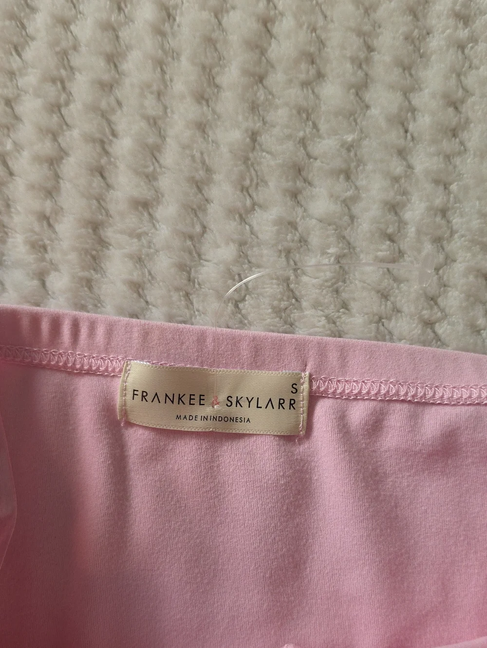 Frankee & Skylarr Strapless Pink Cherry Print Tube Top Brand New